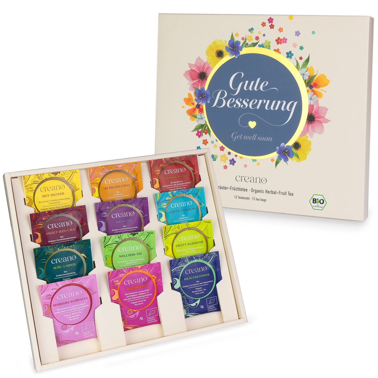 Creano Bio Kräutertee Geschenkset „Gute Besserung“