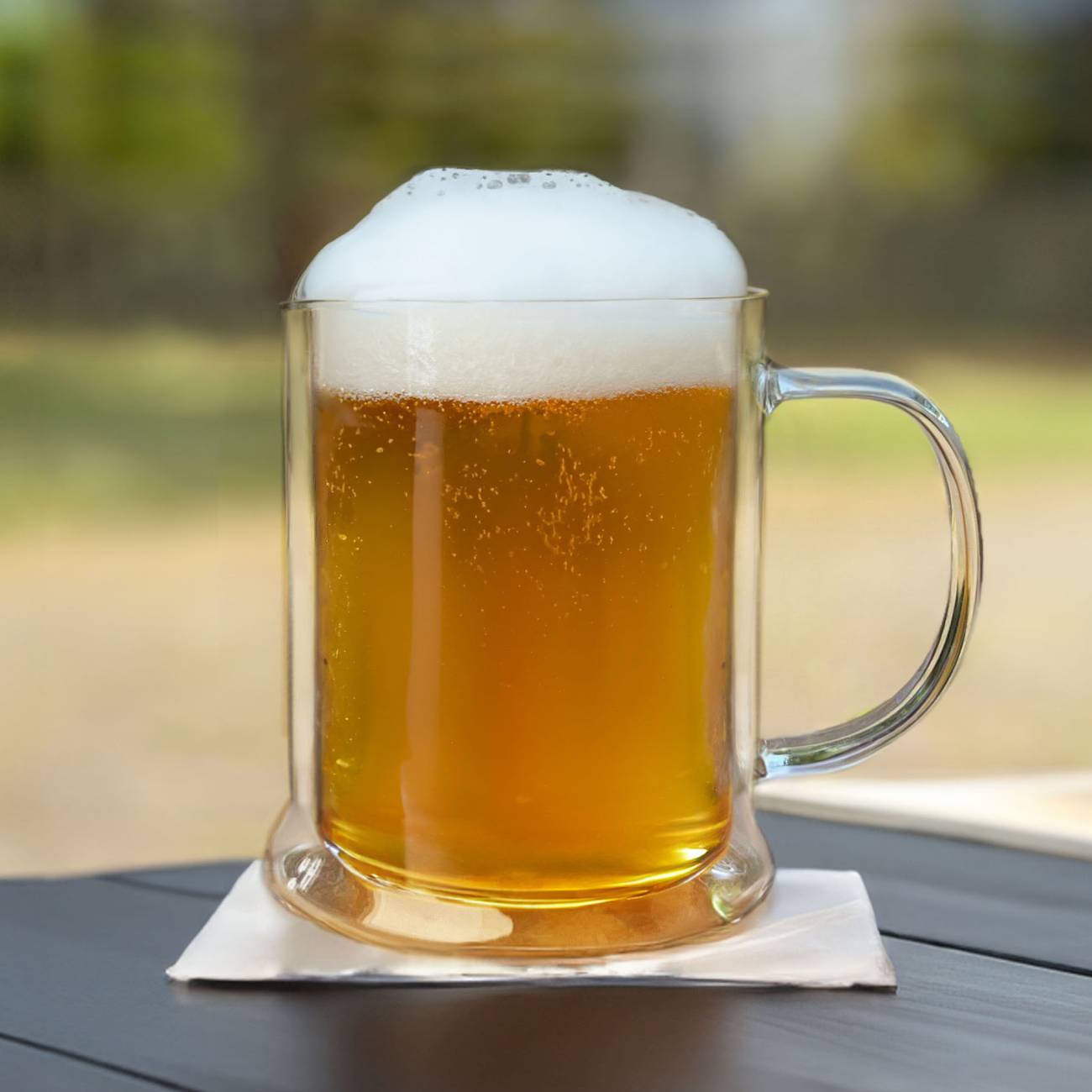 Creano Doppelwandiges Thermo-Bierglas 1er, 2er, 4er, 6er-Set | 500ml - Creano