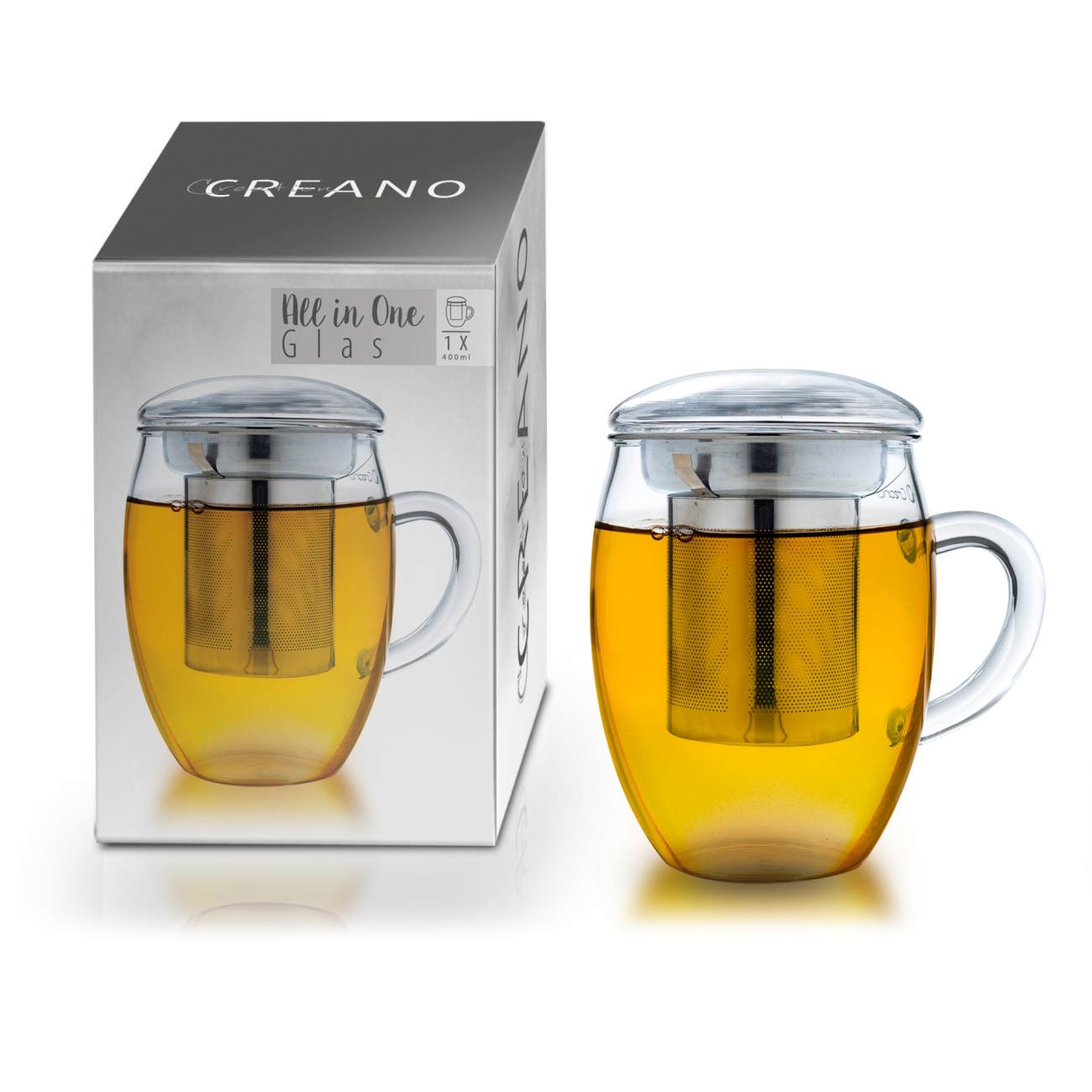 Creano TeeGlas "All-In-One", 3 tlg. | 400ml