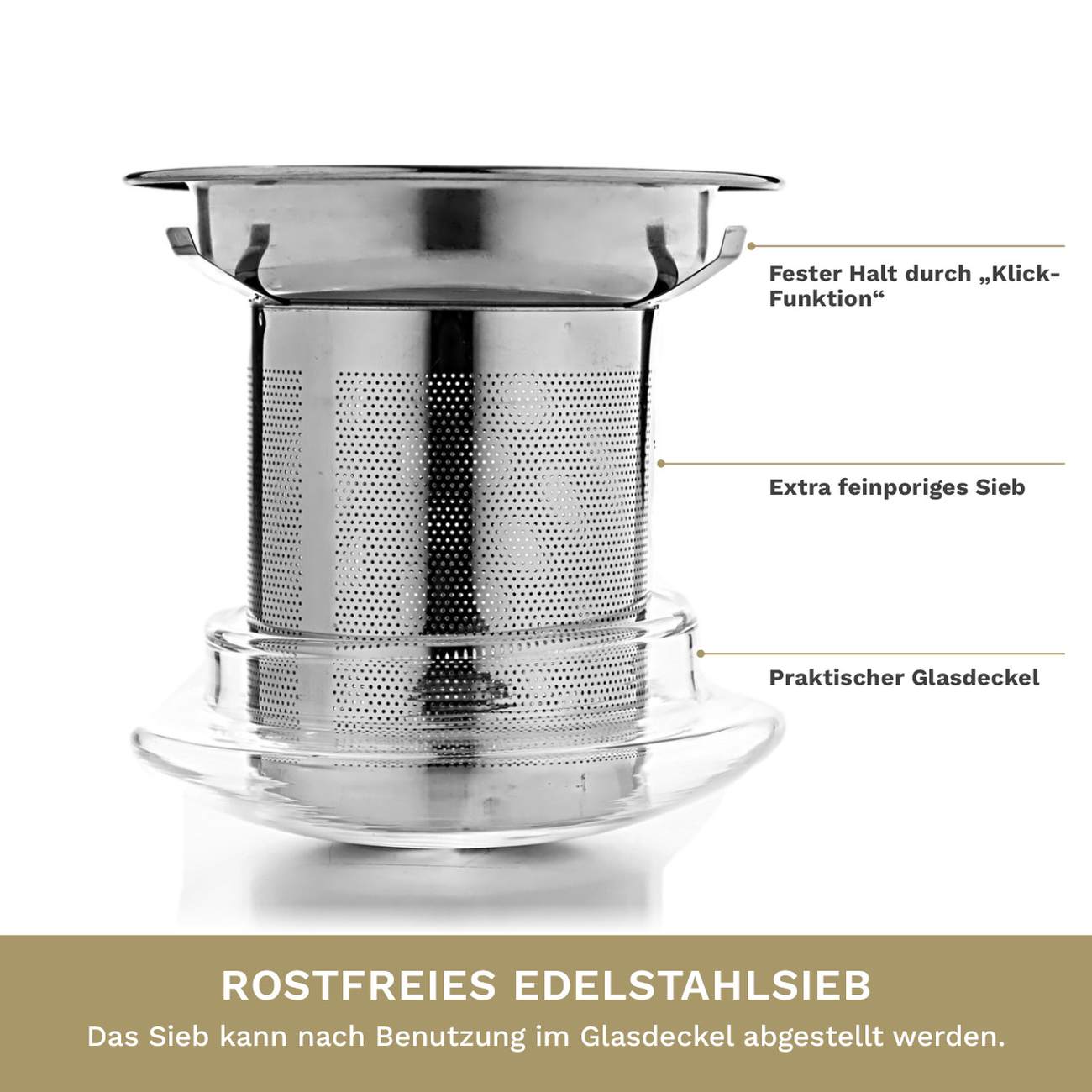 Creano TeeGlas "All-In-One", 3 tlg. | 400ml