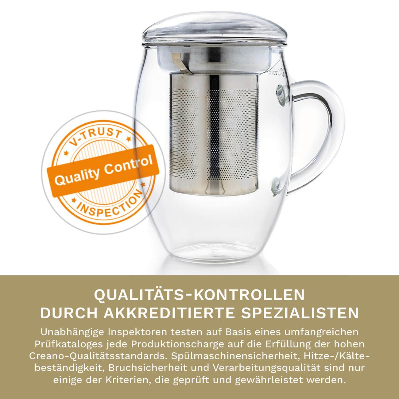 Creano TeeGlas "All-In-One", 3 tlg. | 400ml