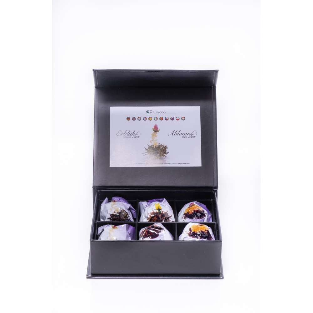 Magnetbox 6er ErblühTee Schwarzer Tee
