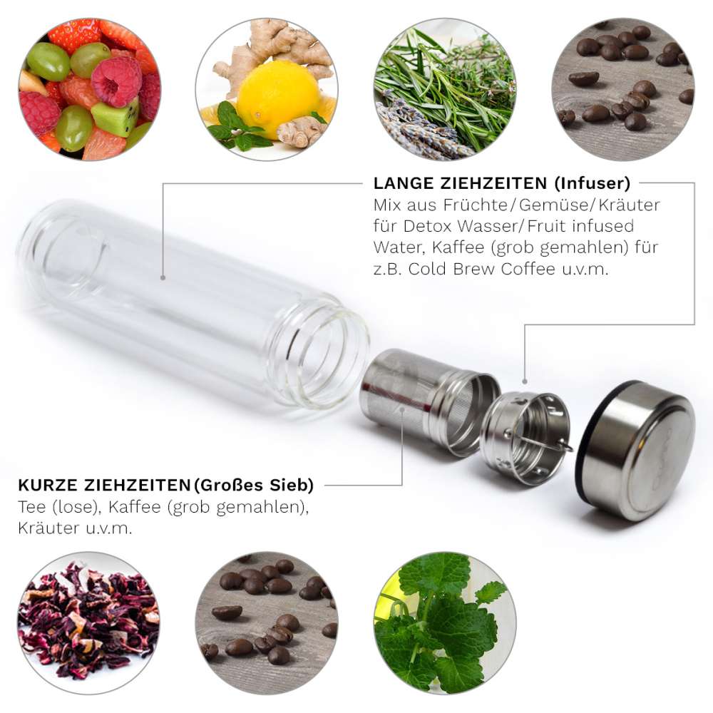 Thermo Teamaker mit Filztasche | 400ml