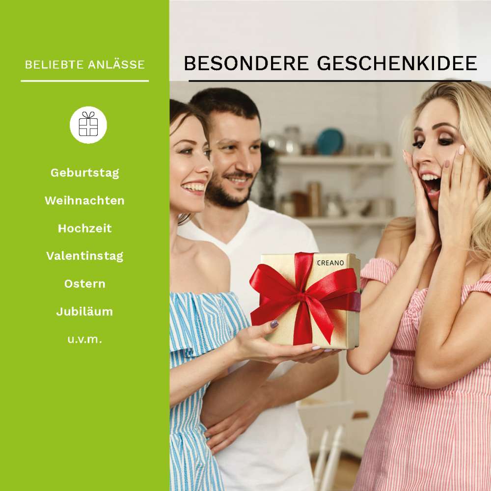 Creano Teeblumen Mix – Erblühtee Fruity Flavor zum Probieren - grüner Tee fruchtig aromatisiert (6 verschiedene Sorten Teerosen) Blooming Tea Tee Geschenk für Frauen, Mutter, Teeliebhaber - Creano
