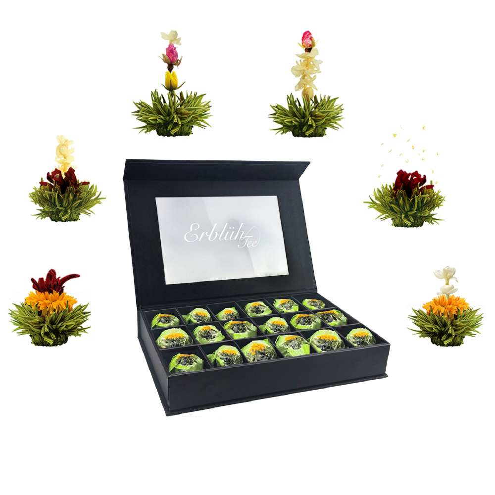 18er ErblühTee in edler Magnetbox „Grüner Tee“