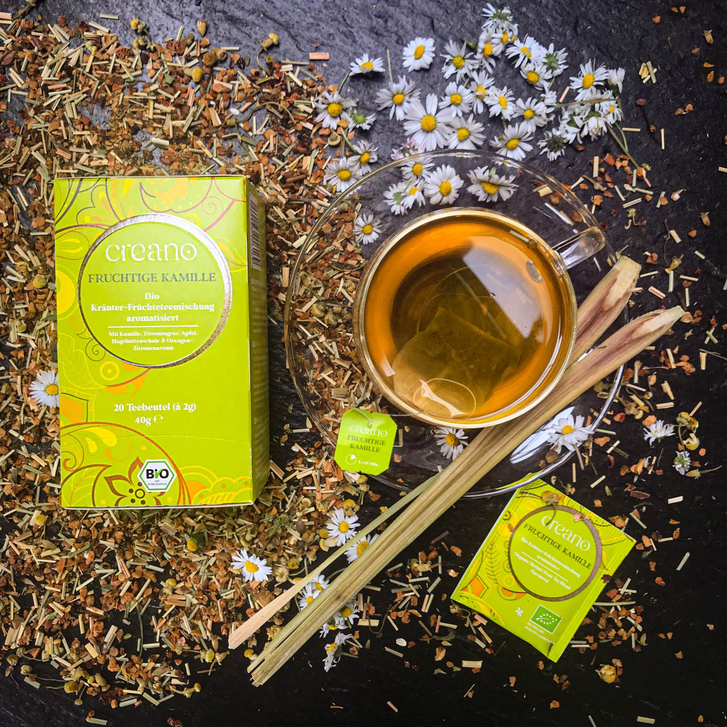 Bio-Teebeutel Fruchtige-Kamille 20er / 60er-Pack* - Creano