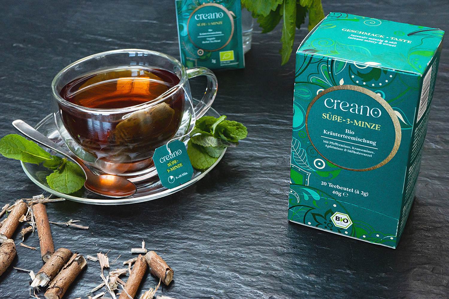 Bio-Teebeutel Süße-3-Minze 20er / 60er-Pack*
