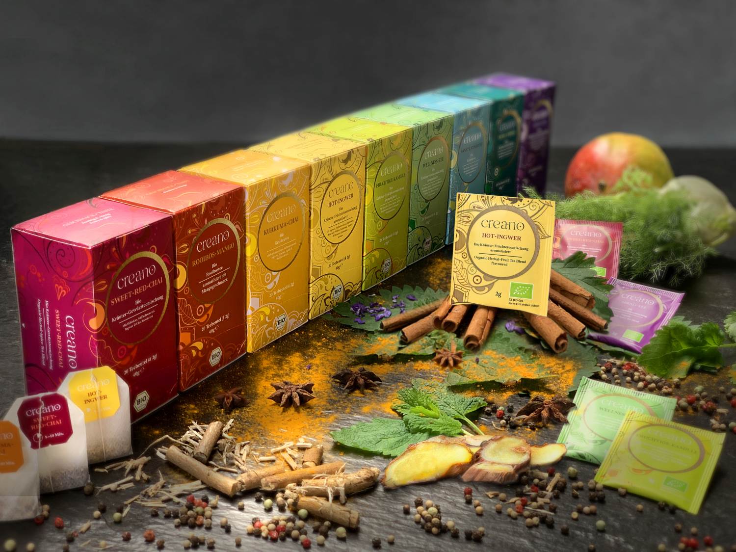 Bio-Teebeutel Hot-Ingwer 20er / 60er-Pack*