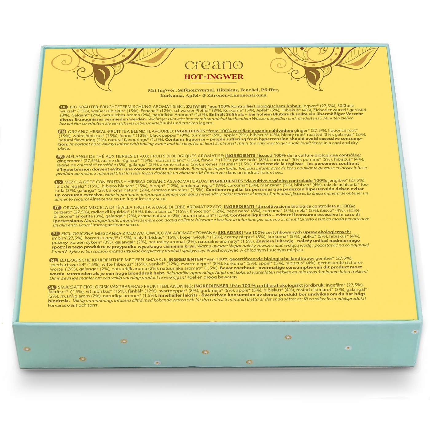 Creano Bio Kräutertee Geschenkset „Tea Lovers“ - 9 Pyramiden-Teebeutel in 9 niedlichen Figuren zum Verschenken - 22,5g - NEUHEIT 2025*