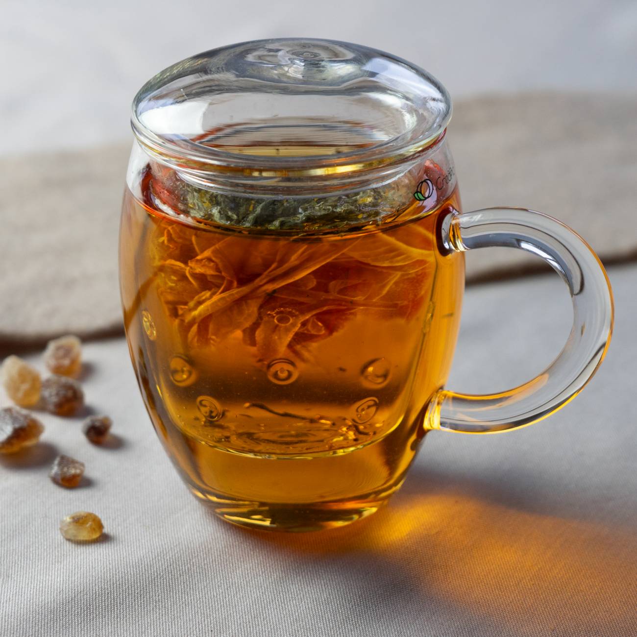 Creano TeeGlas "All-In-One" mit Glasfilter, 3-tlg. | 400ml - Creano