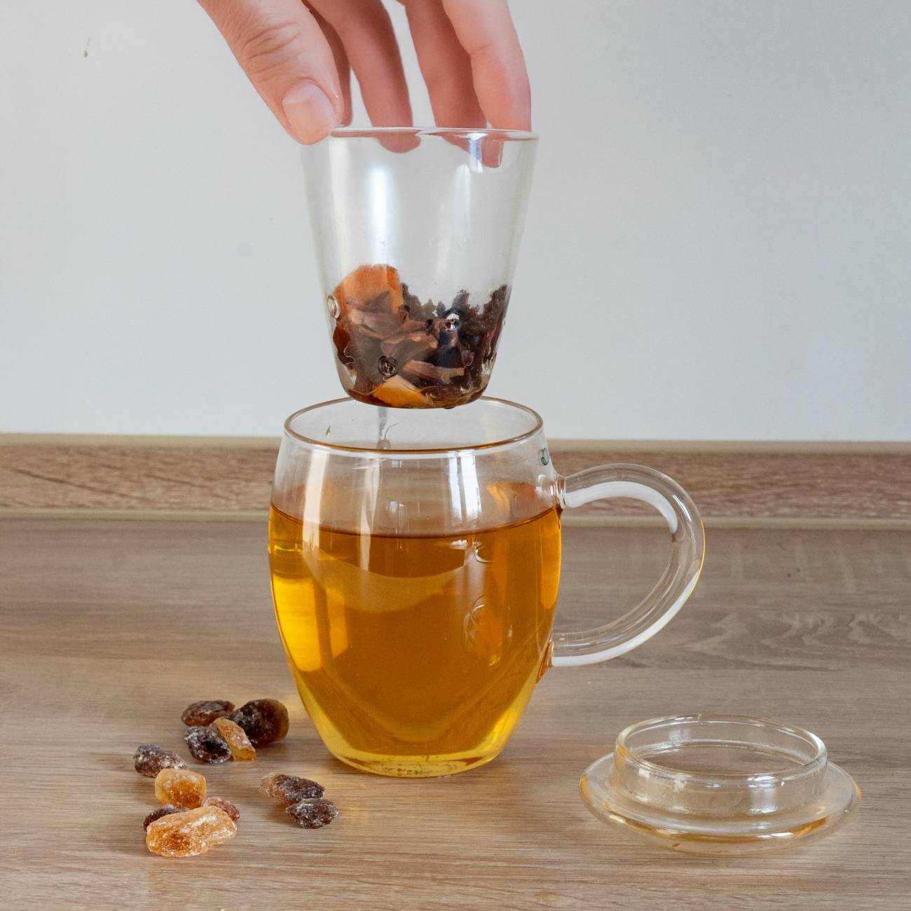 Creano TeeGlas "All-In-One" mit Glasfilter, 3-tlg. | 400ml - Creano