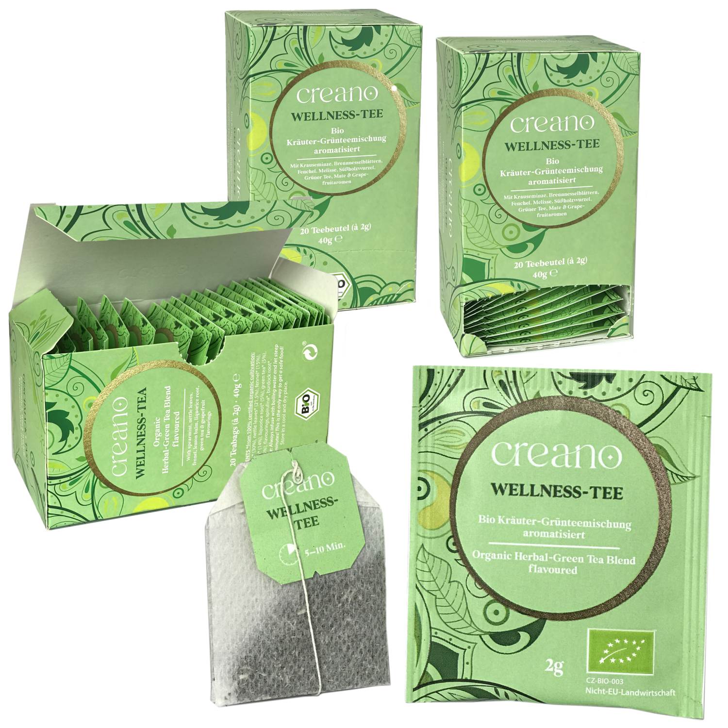 Bio-Teebeutel Wellness-Tee 20er / 60er-Pack*