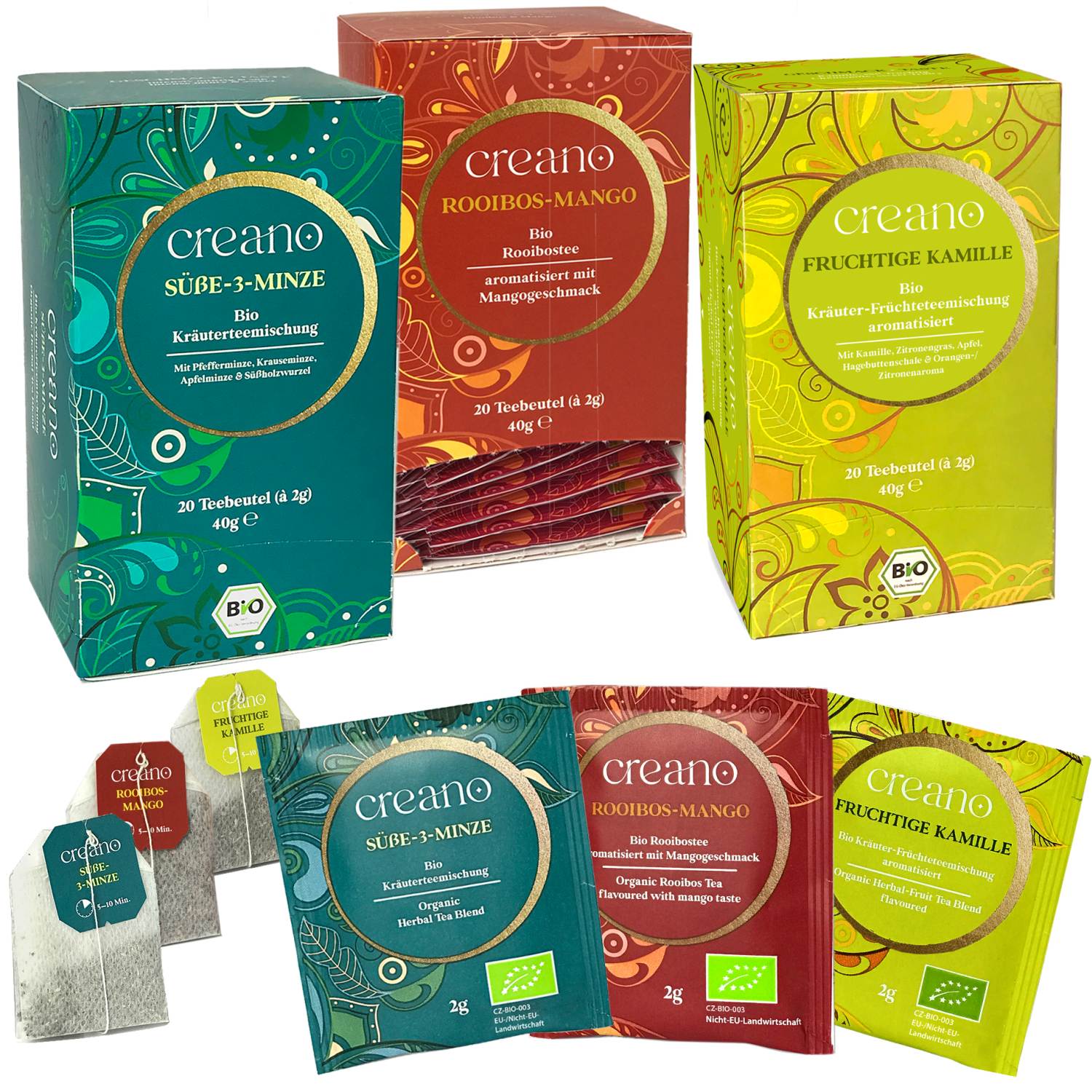 Creano 60er BIO Tee-Mix (Verschiedene Sorten)