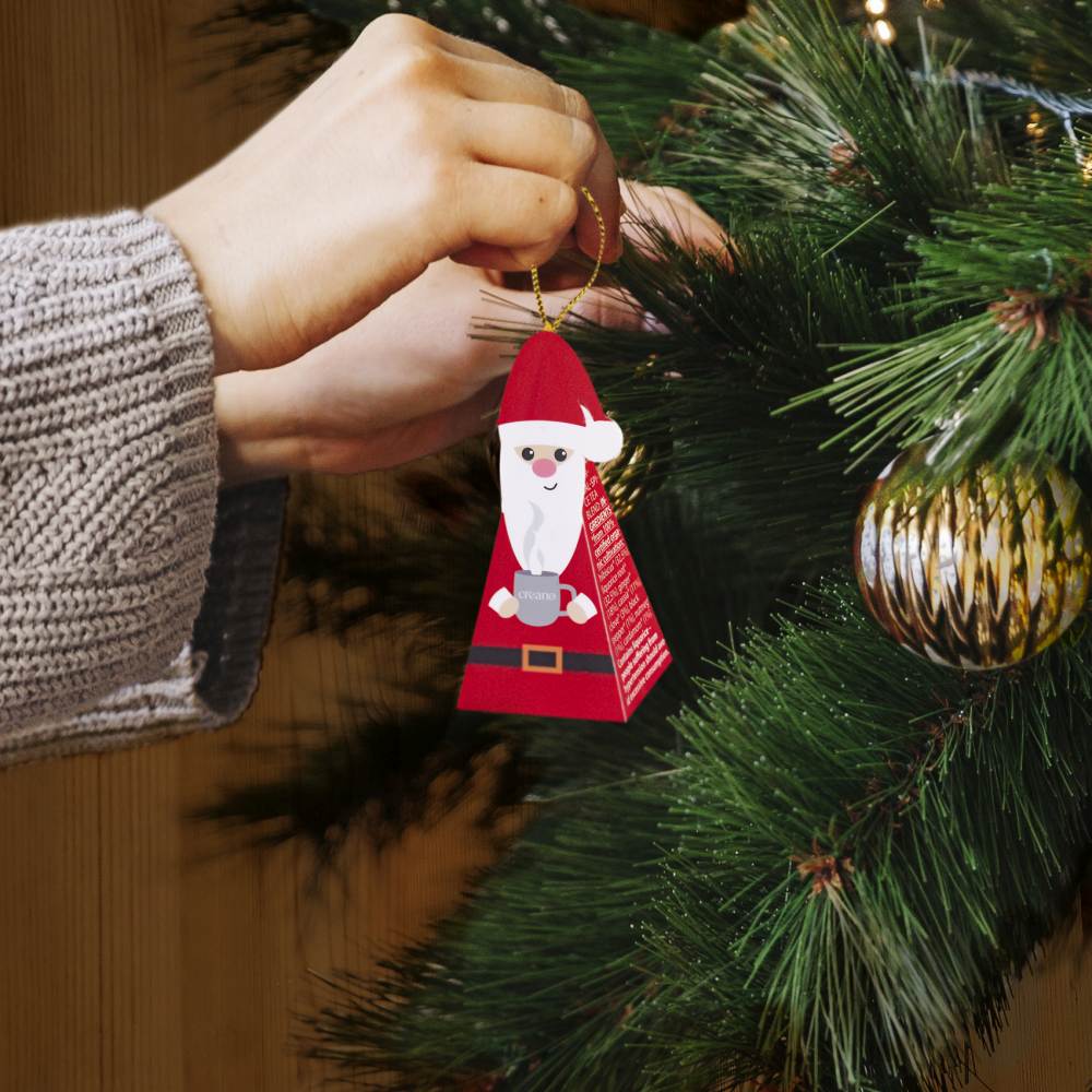 Christmas Bio Kräutertee 9er Pyramiden Geschenkset „ORGANIC HERBAL TEA“ - 9 Bio-Pyramiden-Teebeutel in 9 unterschiedlichen Sorten - 22,5g*² - Creano