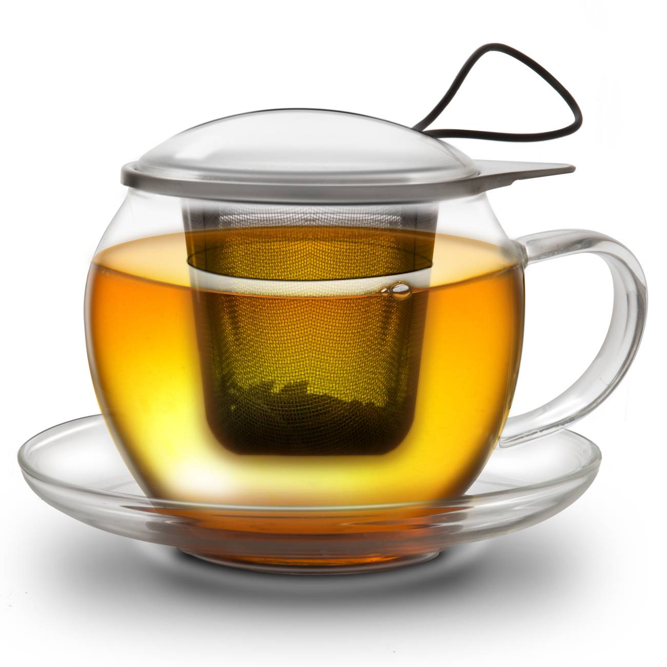 JUMBO Tee-Tasse XXL aus Glas mit Henkel - Creano