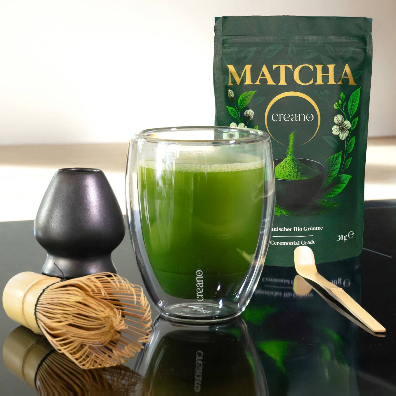 Creano Bio 30g Matcha Tee Ceremonial – Exklusiver Blend aus Japan *⁵ - Creano