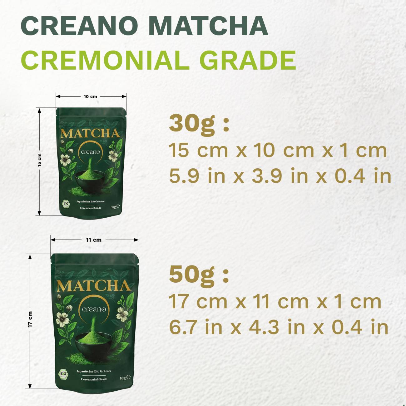 Creano Bio 30g Matcha Tee Ceremonial – Exklusiver Blend aus Japan *⁵ - Creano