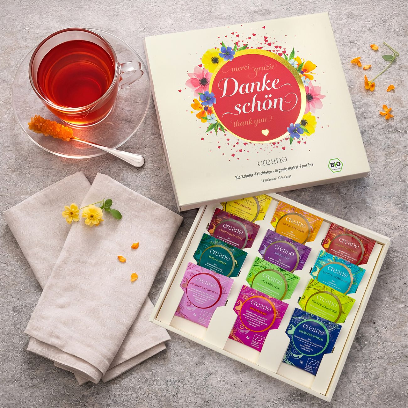 Creano Bio Kräutertee Geschenkset „Dankeschön“ - Creano
