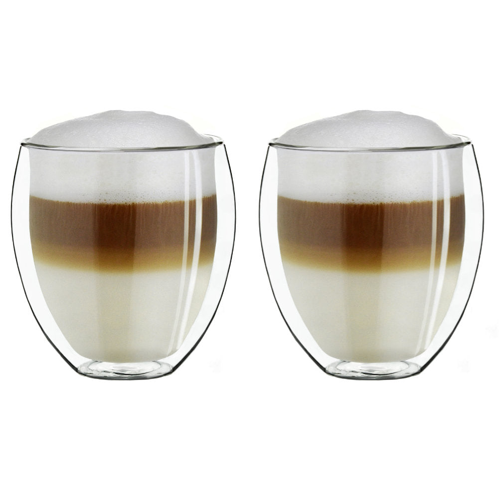 Creano doppelwandiges Thermoglas (Set: 1er, 2er, 4er, 6er) "bauchig" | 400ml
