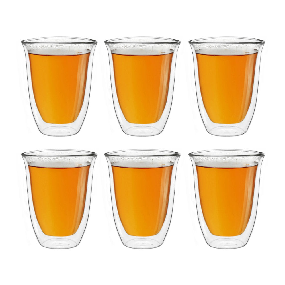 Creano doppelwandiges V-Form Thermoglas (Set: 2er, 4er, 6er) “dg-v” | 250ml