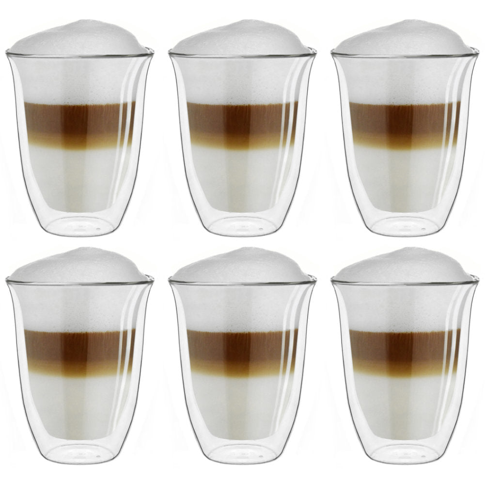 Creano doppelwandiges V-Form Thermoglas (Set: 2er, 4er, 6er) “dg-v” | 400ml