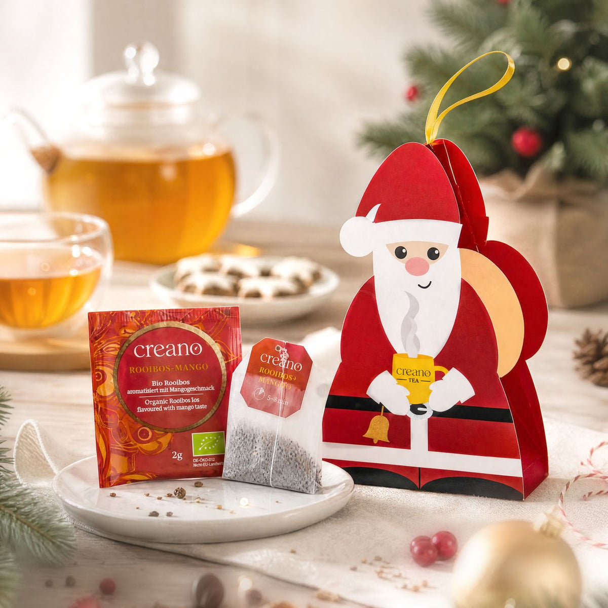 Bio Tee Geschenkset Weihnachtsmann