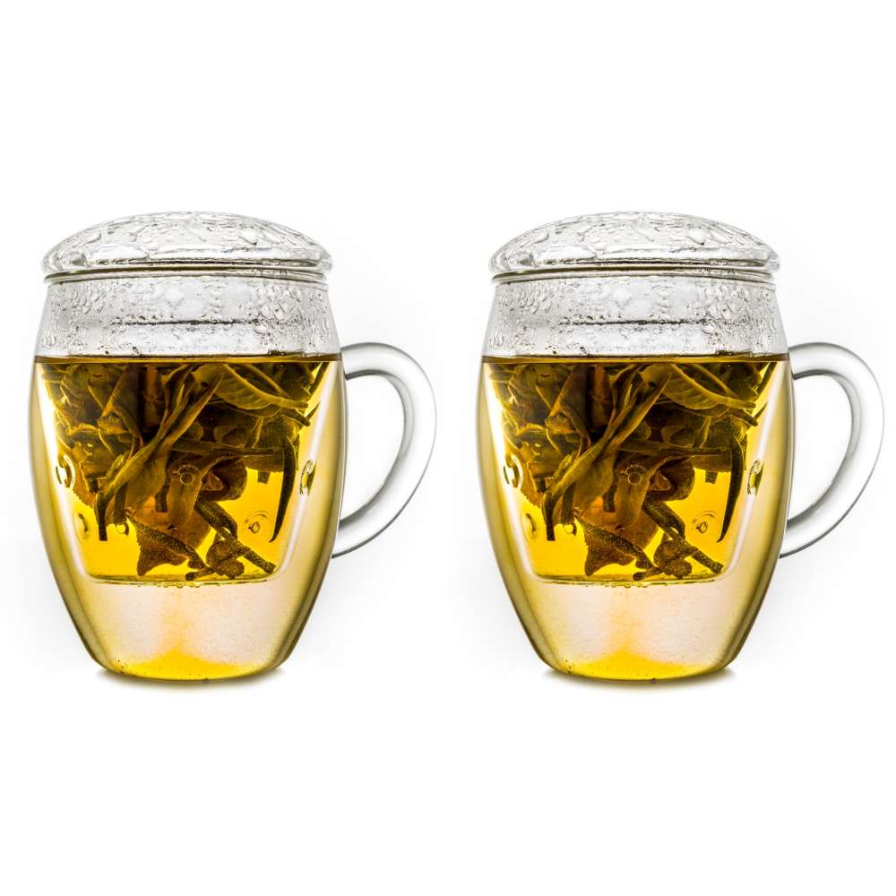 Creano TeeGlas "All-In-One" mit Glasfilter, 3-tlg. | 400ml