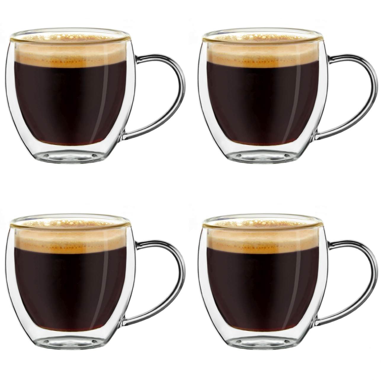 Creano Thermogläser-Set (2er, 4er, 6er) Espressoglas hoch; 100ml