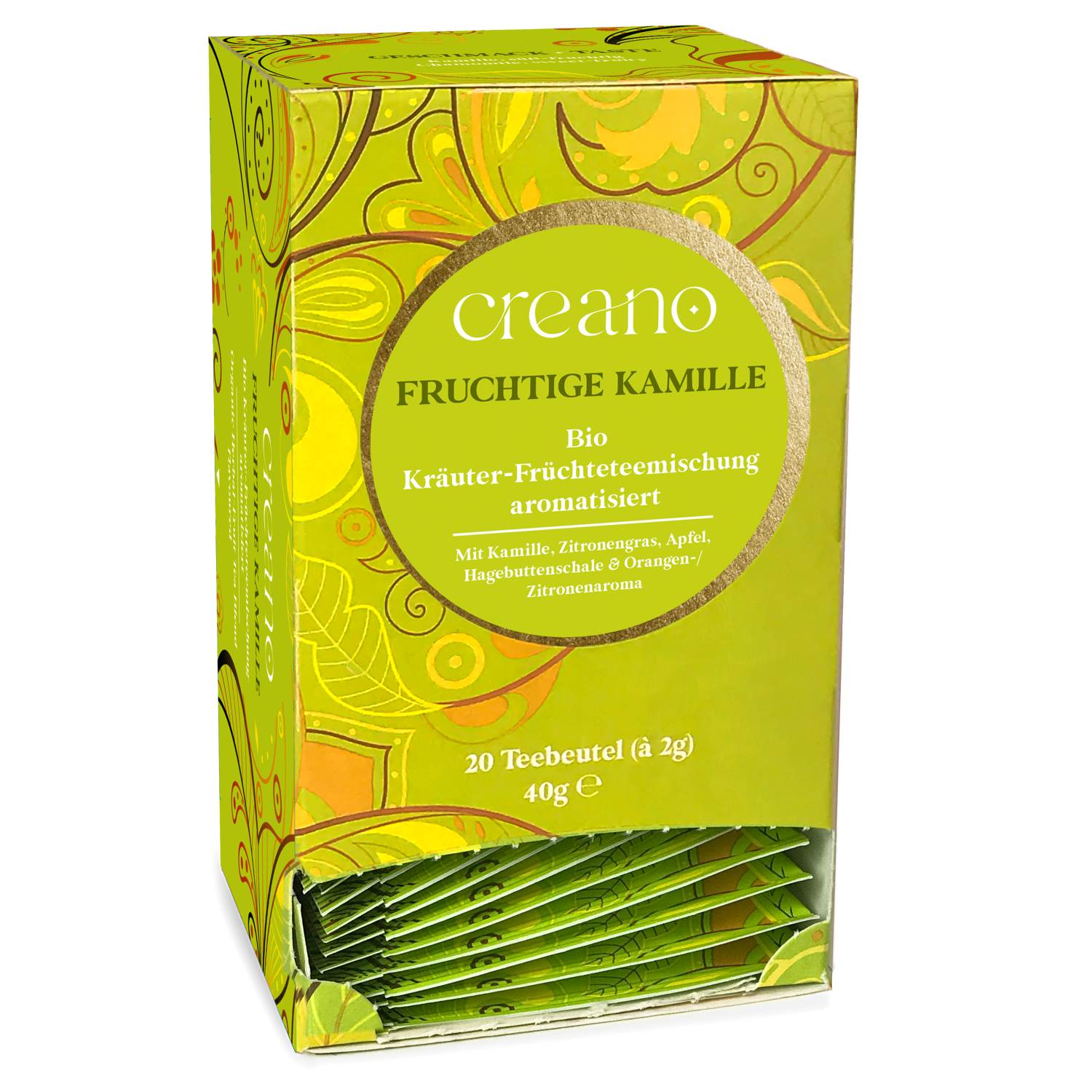 Bio-Teebeutel Fruchtige-Kamille 20er / 60er-Pack*