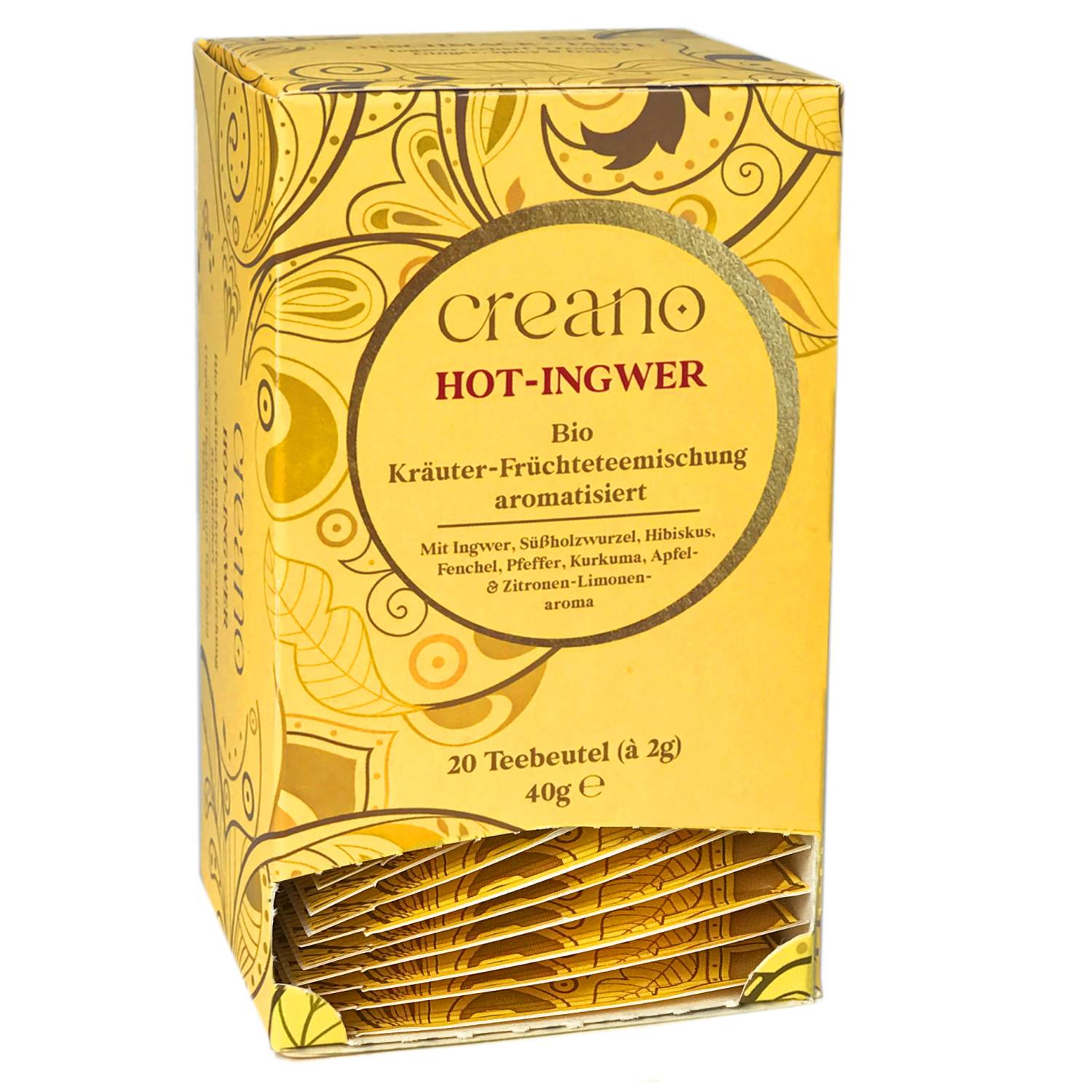 Bio-Teebeutel Hot-Ingwer 20er / 60er-Pack*