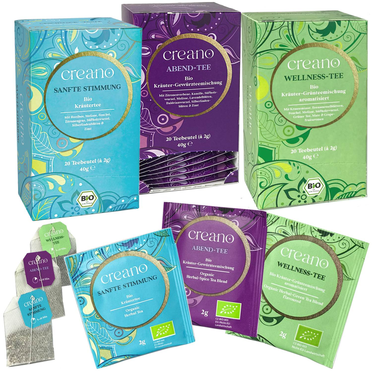 Creano 60er BIO Tee-Mix (Verschiedene Sorten)
