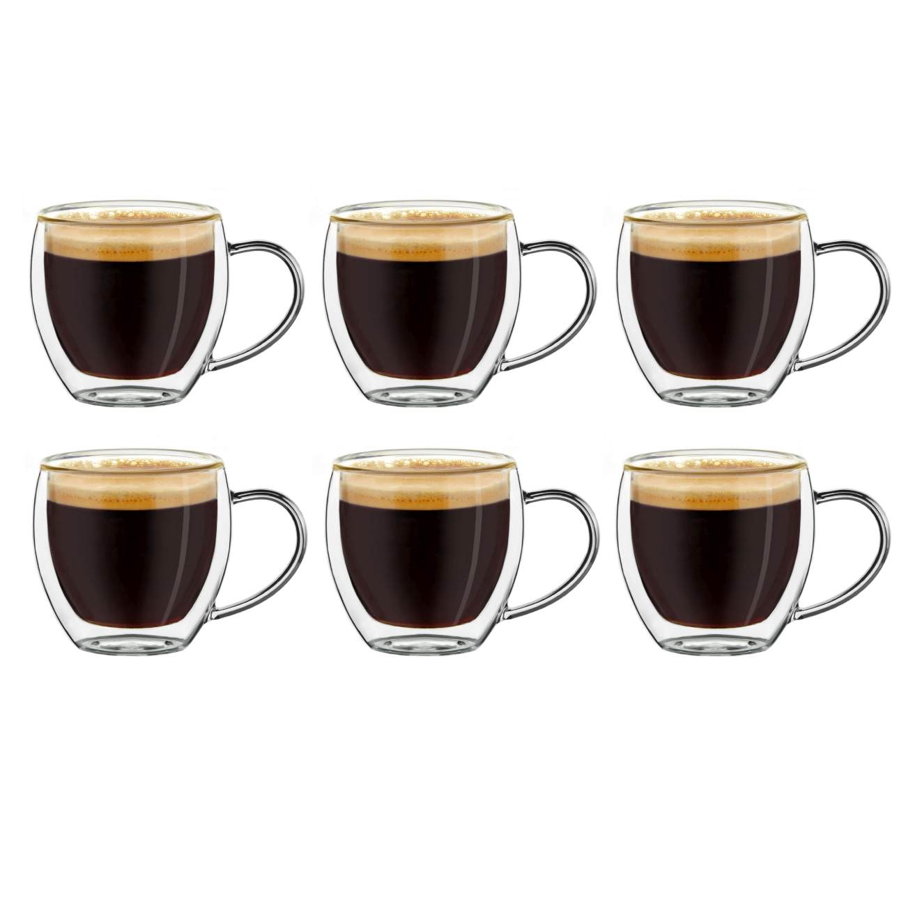 Creano Thermogläser-Set (2er, 4er, 6er) Espressoglas hoch; 100ml