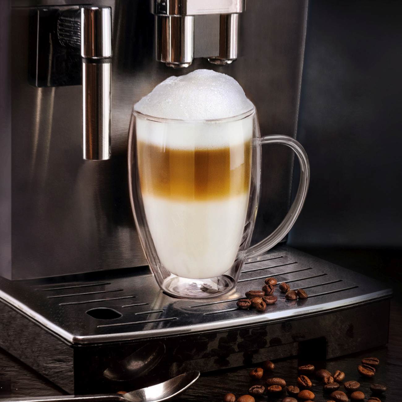 Creano Thermogläser-Set (2er, 4er, 6er) mit Henkel „DG-SHH“ 250 ml