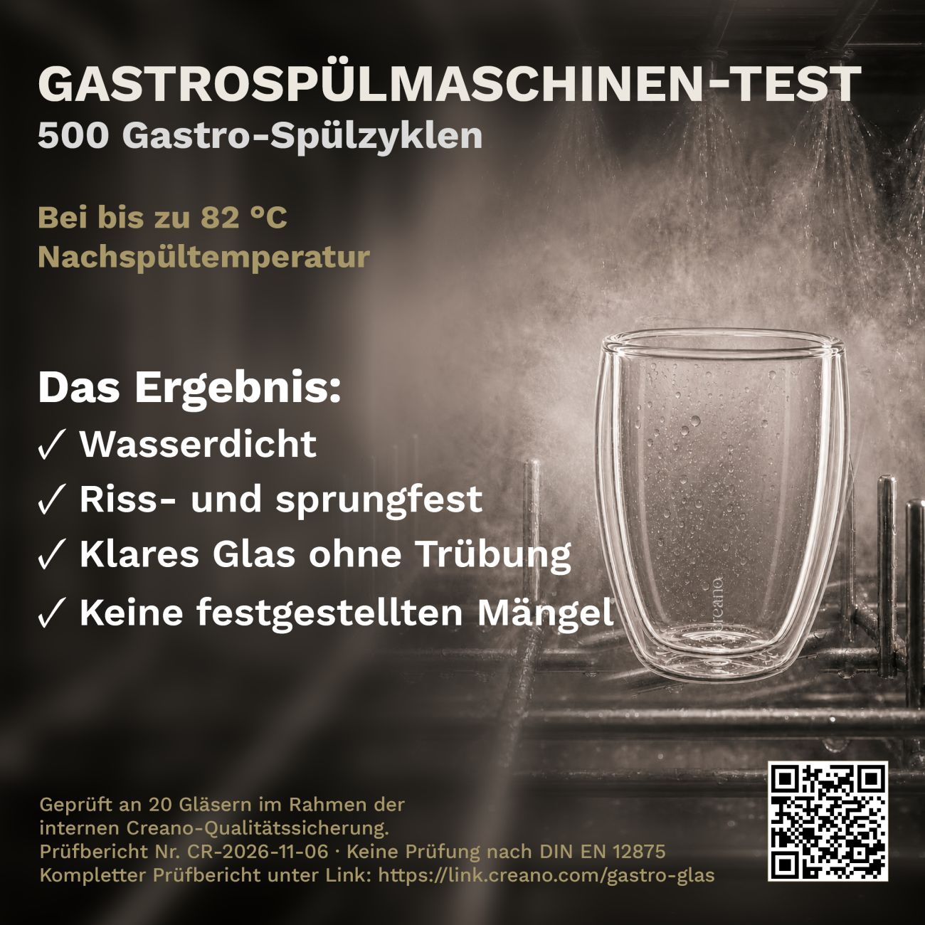 Creano Gastro Doppelwandgläser 400ml – mit GastroSeal-Versiegelung