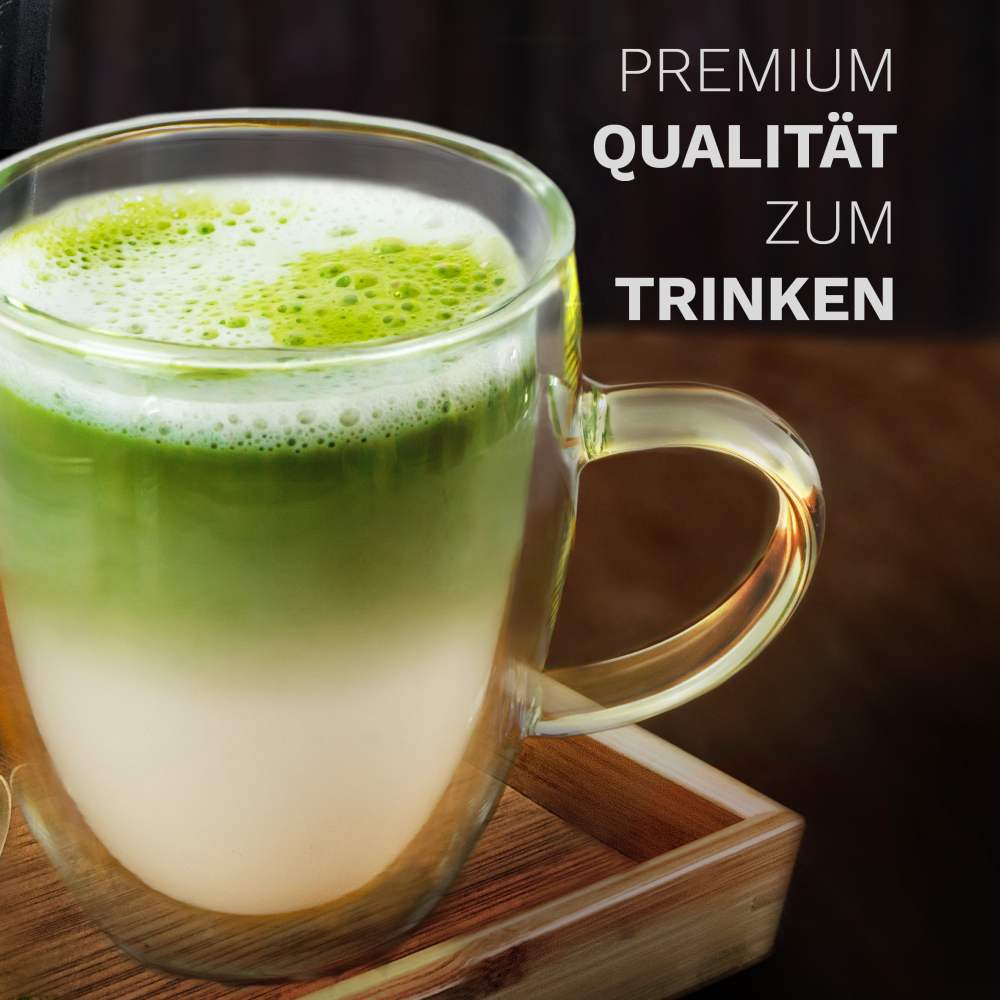 Creano Bio Matcha Tee 100g - Premium Qualität - ideal zum trinken - Grüner Tee für Matcha Latte, Smoothies, Bubble Tea