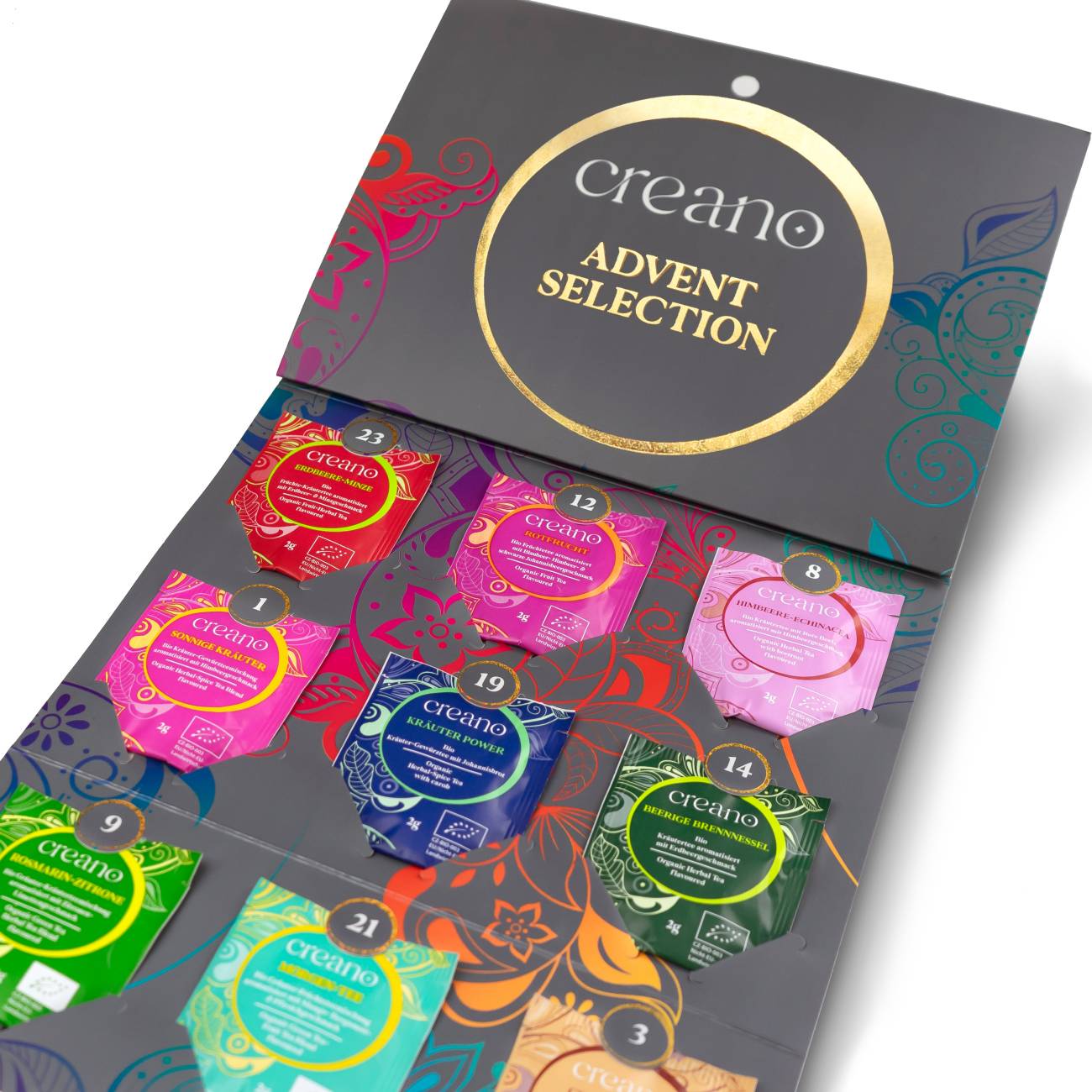 Adventskalender, 24er BIO Teebeutel-Tee *² - Creano