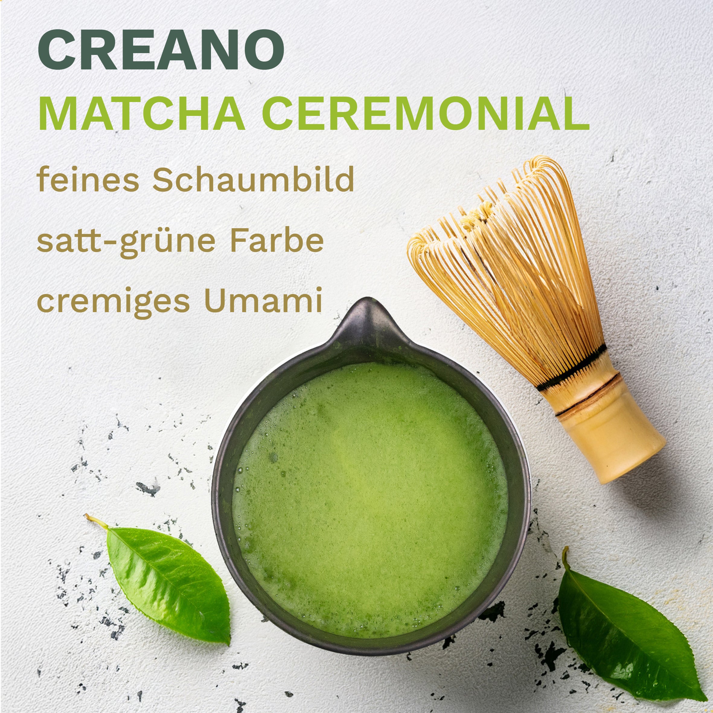 Creano Bio 30g Matcha Tee Ceremonial – Exklusiver Blend aus Japan *⁵