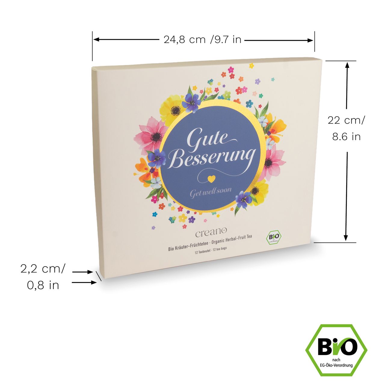 Creano Bio Kräutertee Geschenkset  „Gute Besserung“ - Creano