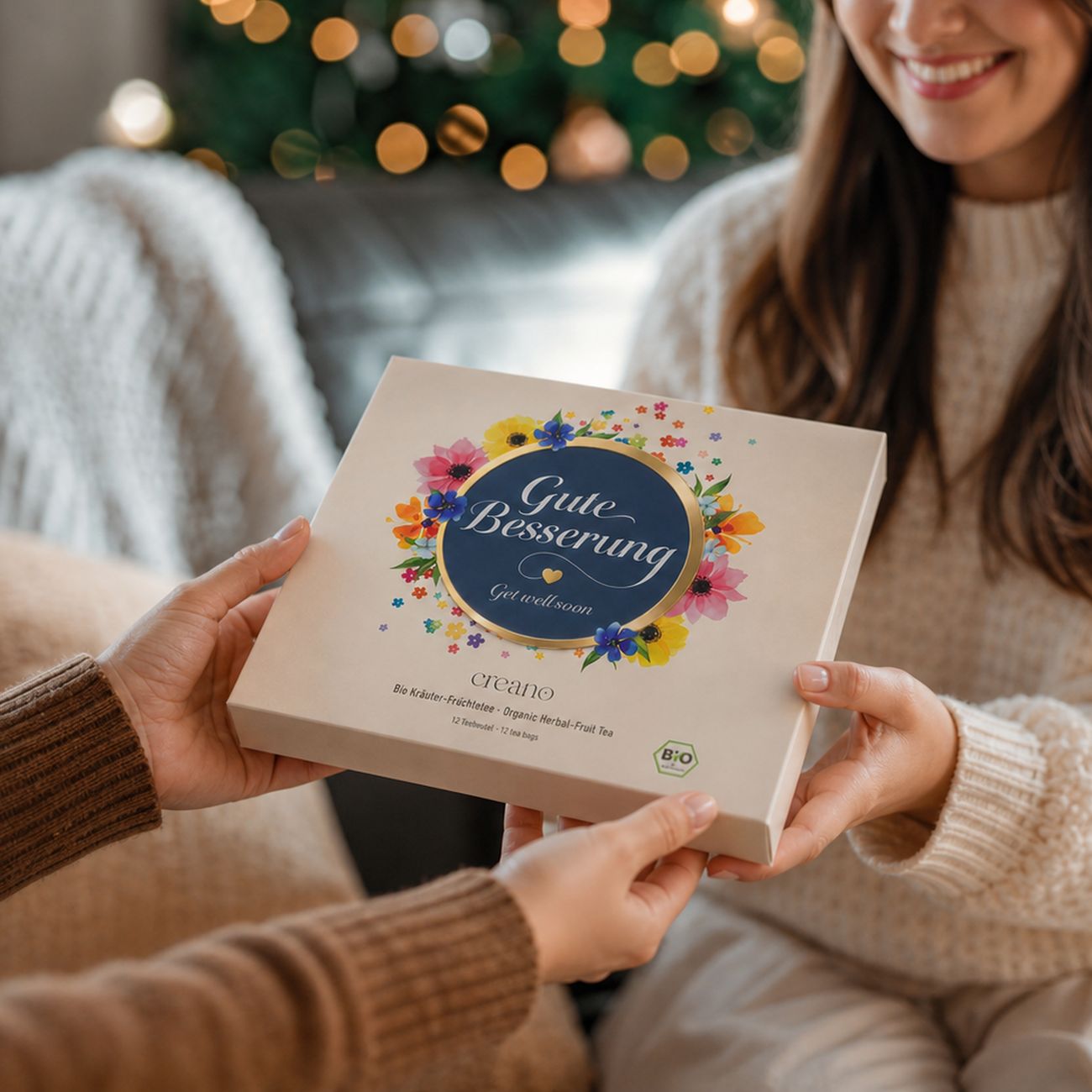 Creano Bio Kräutertee Geschenkset  „Gute Besserung“ - Creano