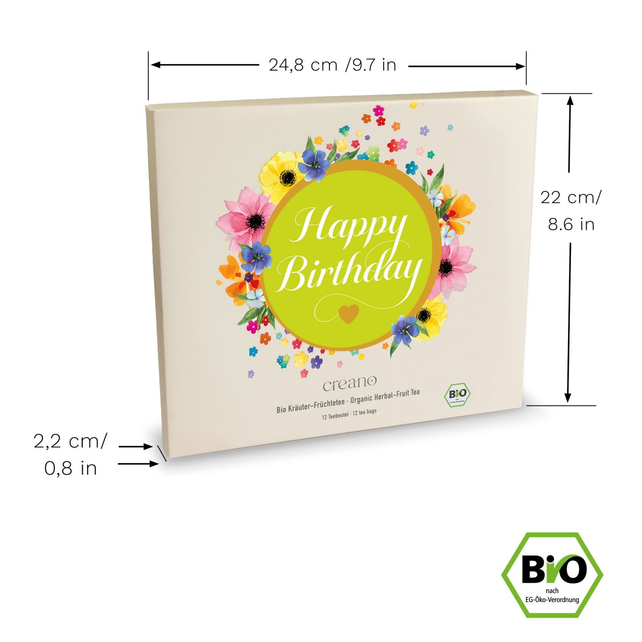 Creano Bio Kräutertee Geschenkset „Happy Birthday“ - Creano