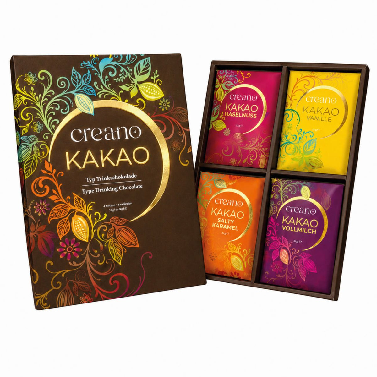 Kakao Geschenkset mit 4 Sorten