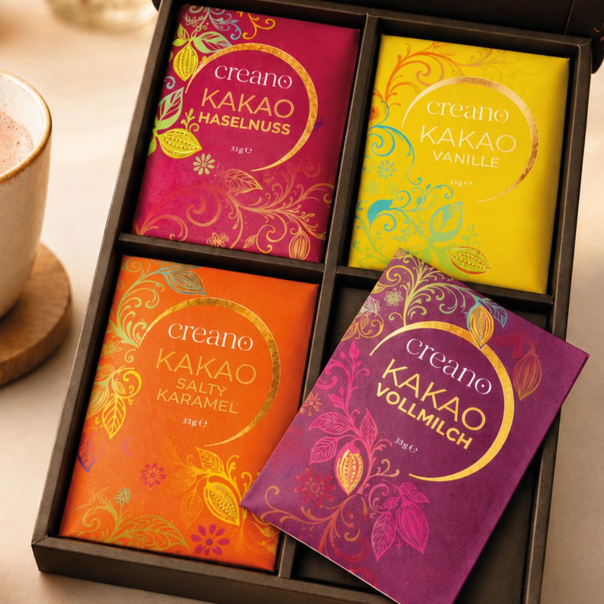 Kakao Geschenkset mit 4 Sorten