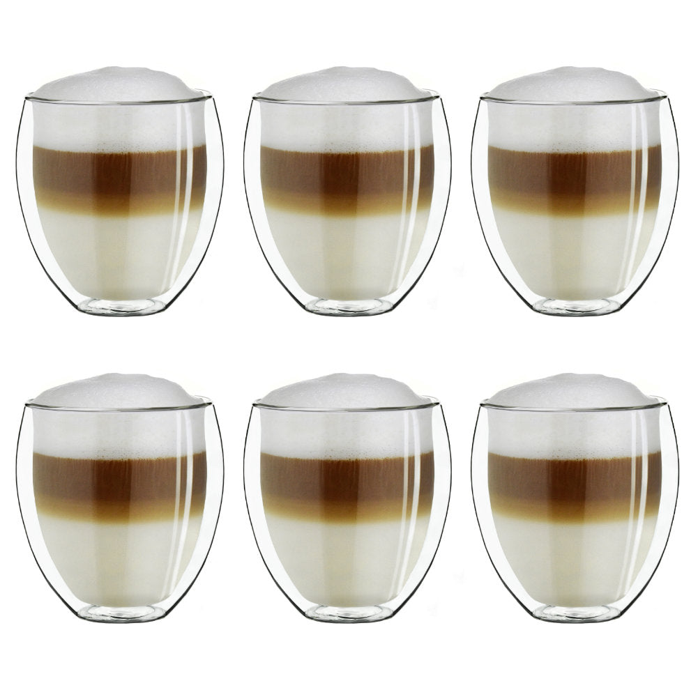 Creano doppelwandiges Thermoglas (Set: 1er, 2er, 4er, 6er) "bauchig" | 400ml
