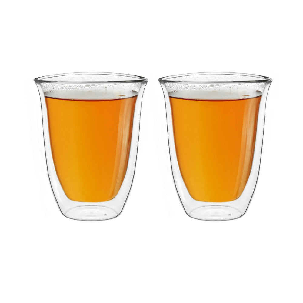 Creano doppelwandiges V-Form Thermoglas (Set: 2er, 4er, 6er) “dg-v” | 250ml