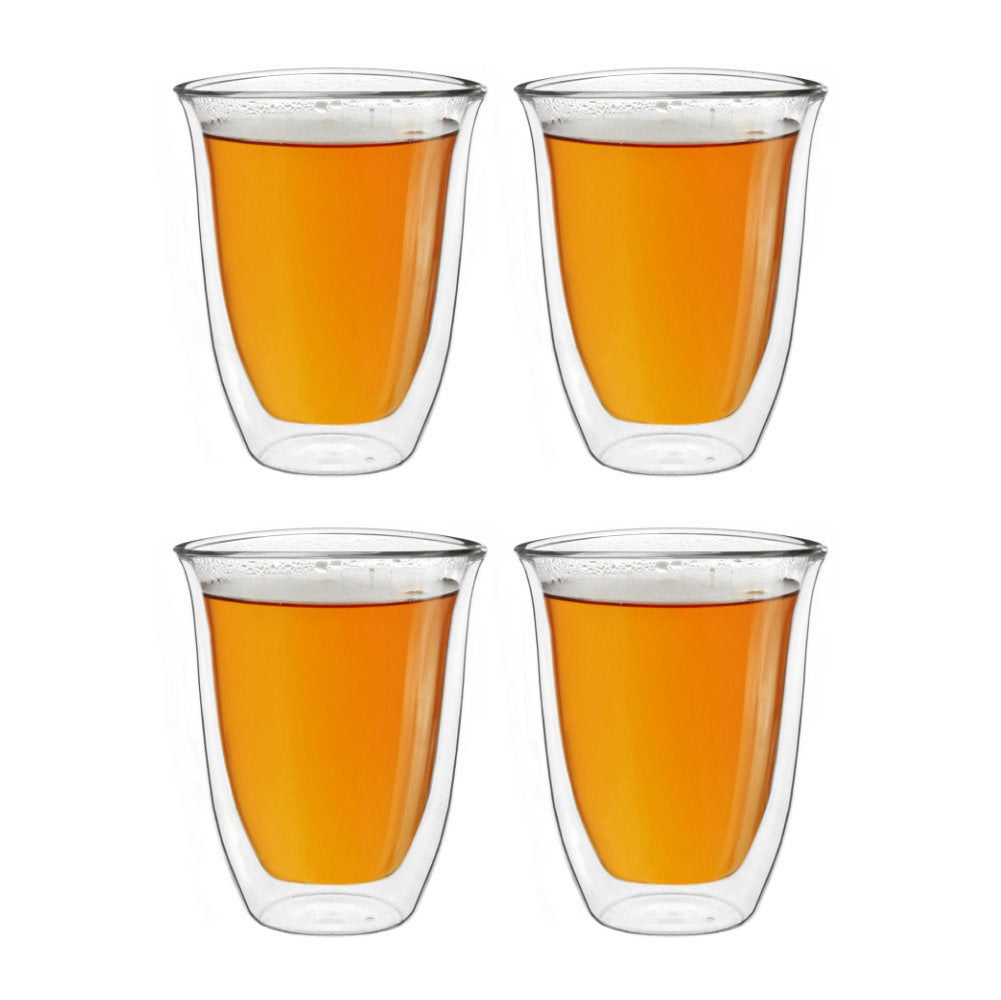 Creano doppelwandiges V-Form Thermoglas (Set: 2er, 4er, 6er) “dg-v” | 250ml