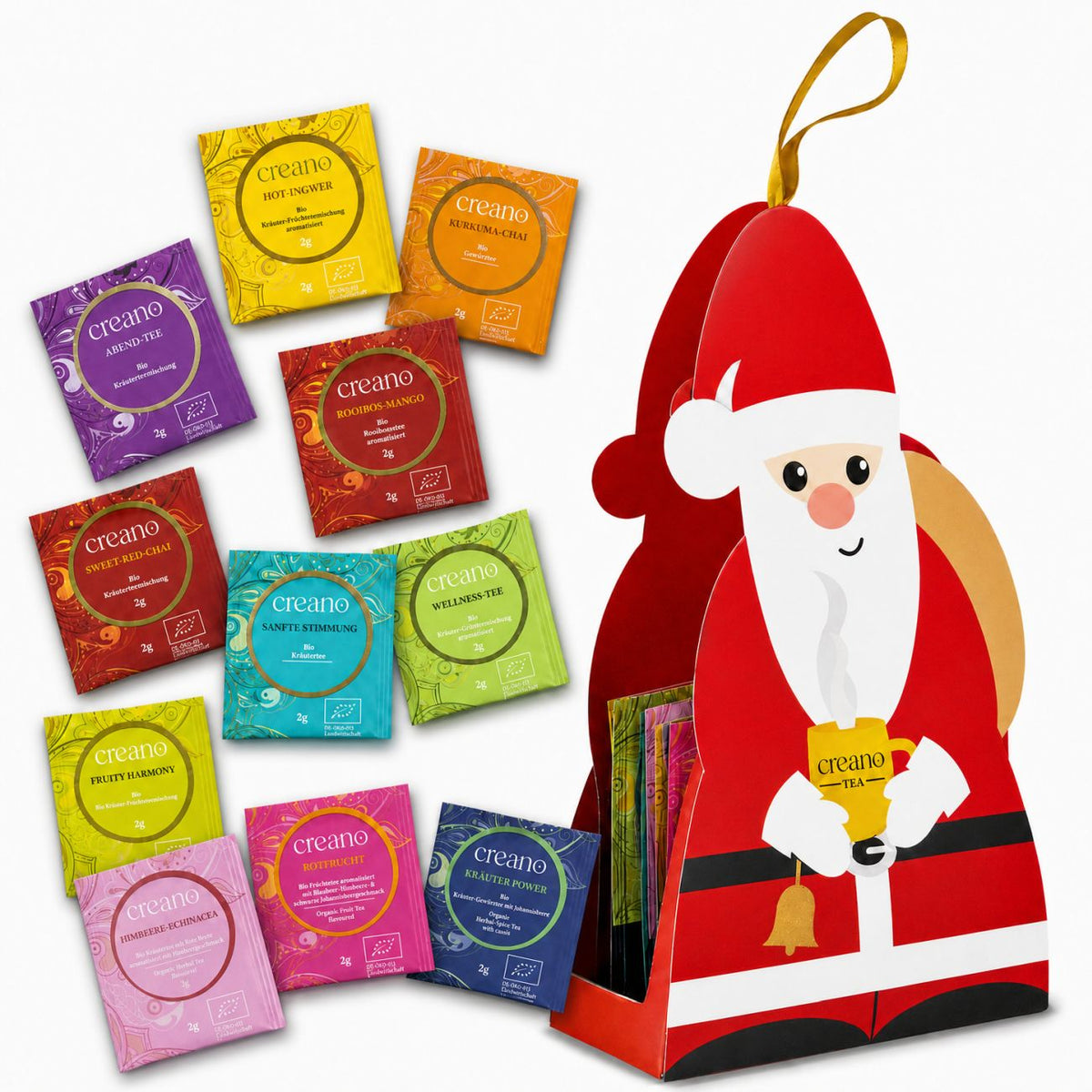 Bio Tee Geschenkset Weihnachtsmann