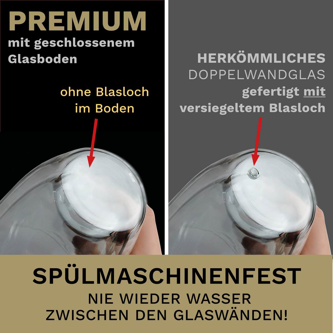 Creano doppelwandige Premium Espresso-Gläser in Gastro Qualität, Set, 100ml