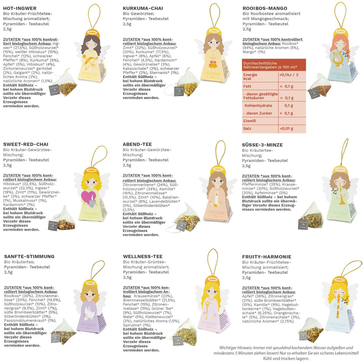 Bio Kräutertee Geschenkset „Angel Selection“