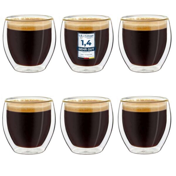 Creano Espresso Double-Walled Glass (Set: 2pcs, 4pcs, 6pcs