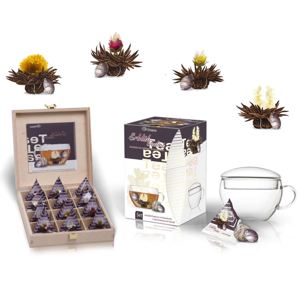 Creano - Fleurs de Thé dans Coffret Cadeau- « Thé en Floraison